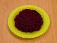 Натертая свекла